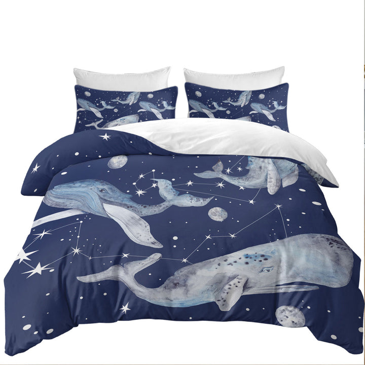 Space Whales Twin Duvet Covers