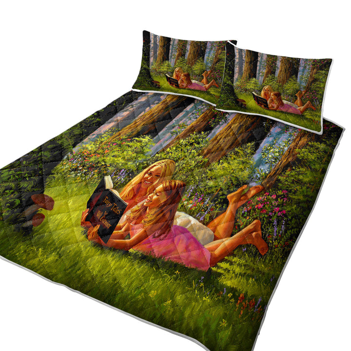 Special Moments Mother and Daughter in the Forest Coverlets