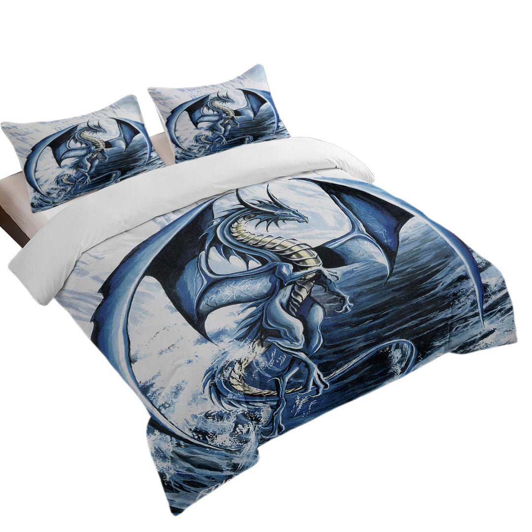 Spirit of the Ice Ocean Dragon Duvet Covers