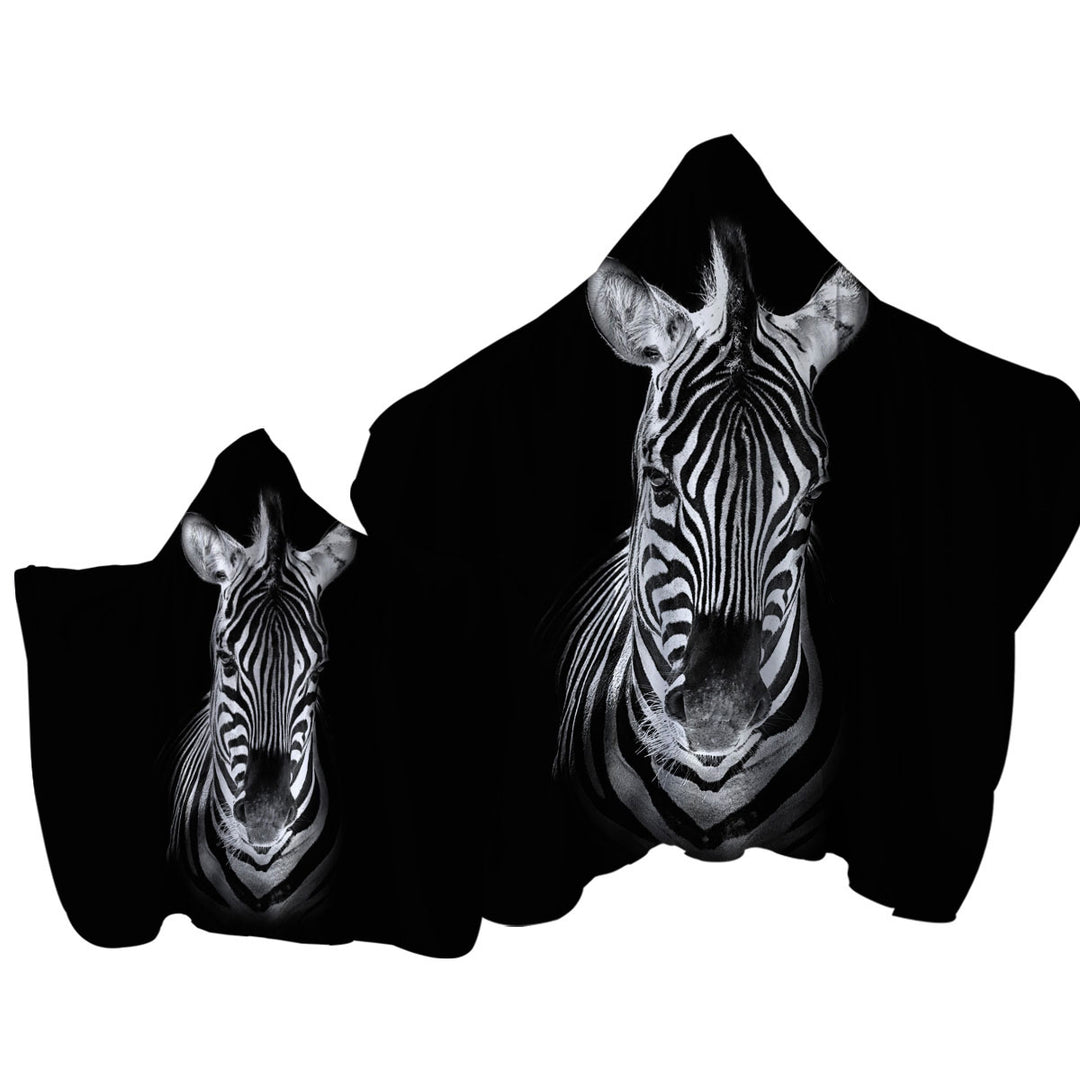 Spotlight Zebra Towel Hoodie