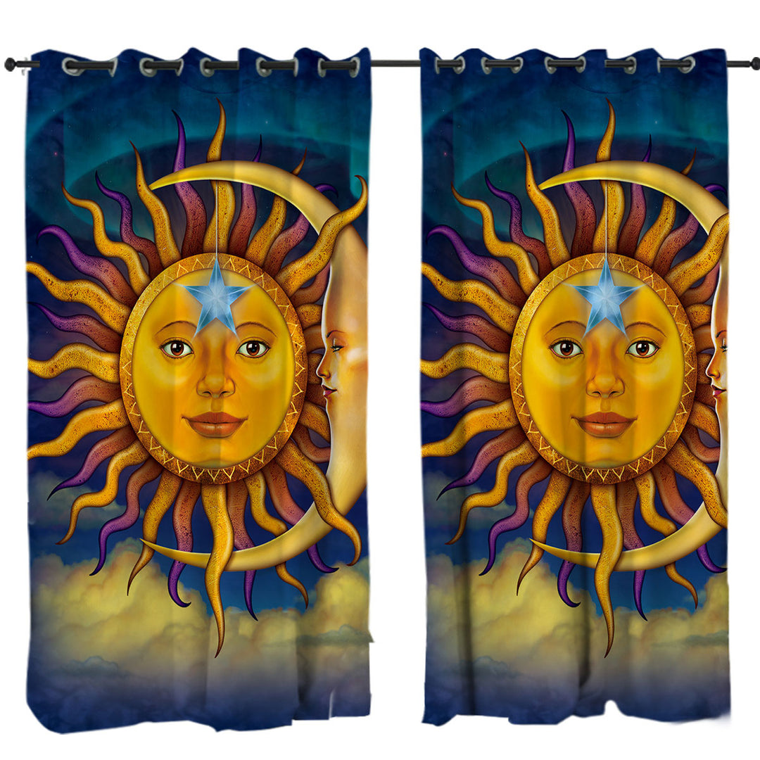 Star Sun Moon Curtains