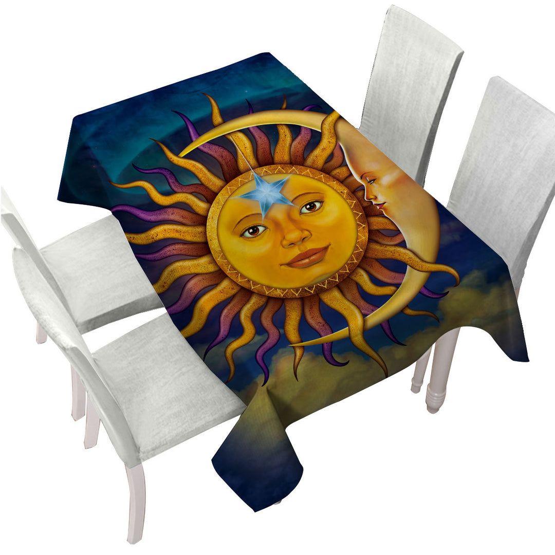 Star Sun Moon Custom tablecloths