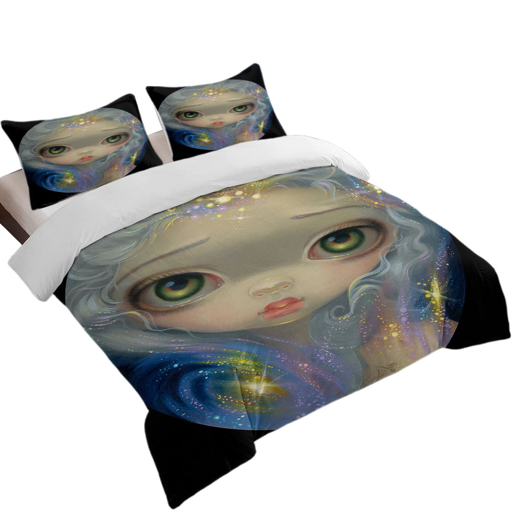 Stardust Angel a Sweet Angelic Girl Duvet Cover