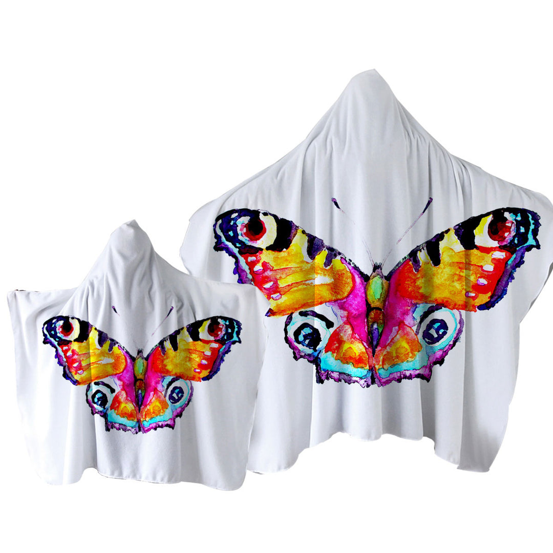 Stunning Art Painting Butterfly Towel Hoodie