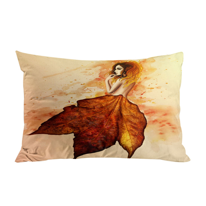 Stunning Art Painting Miss Autumn Pillowcase