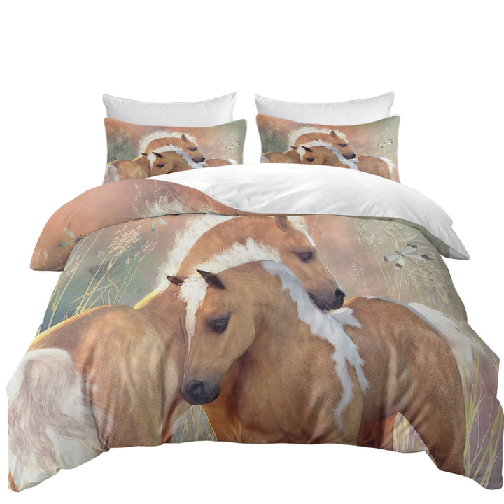 Summer Dreams Cute Horses Art Donna Covers