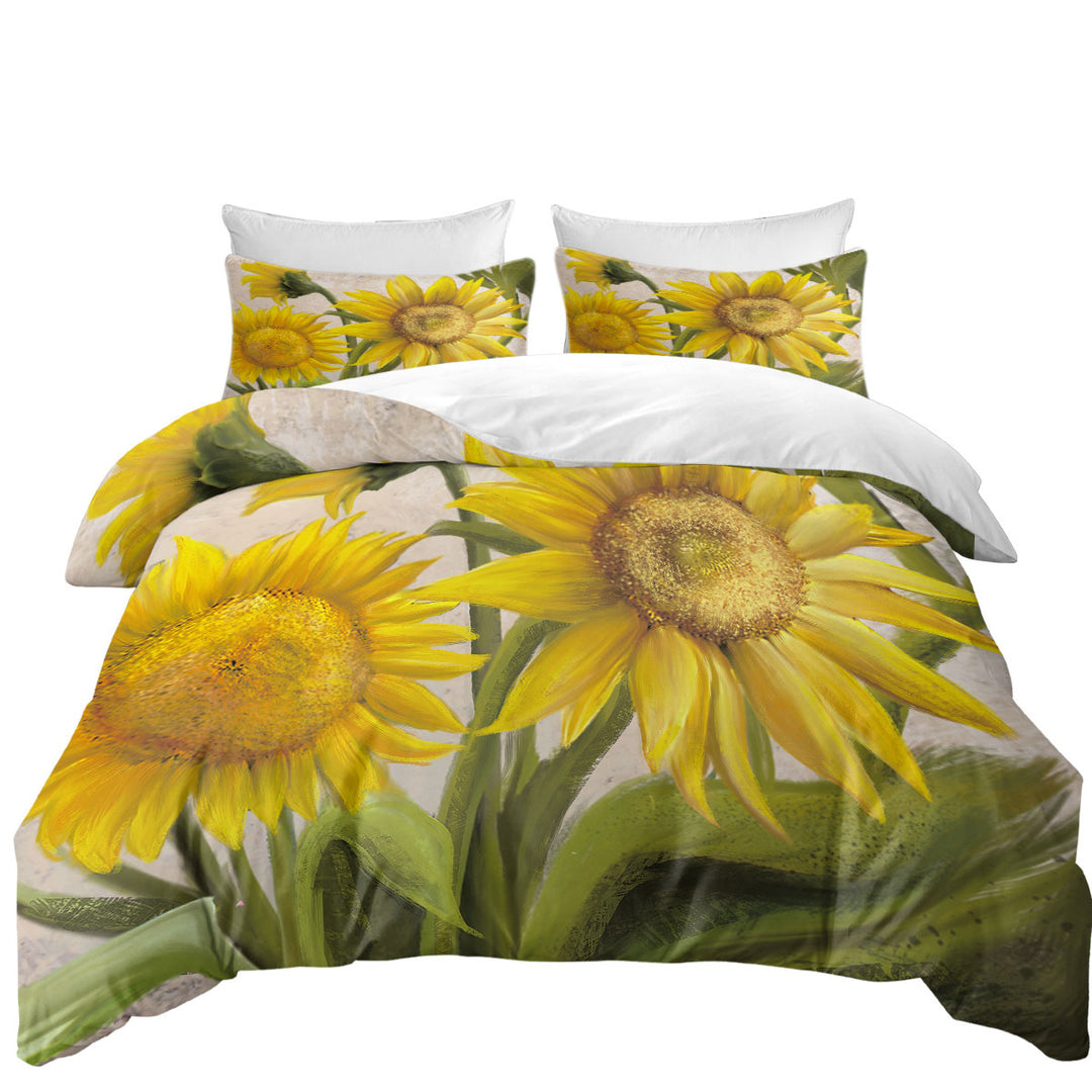 Sunflowers Art Beautiful Yellow Flowers Best Duvet Covers