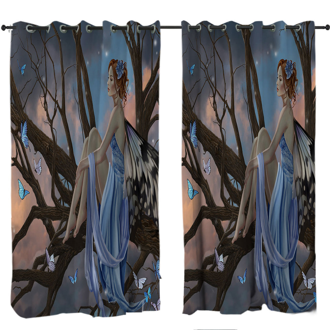 Sunset Butterflies and the Beautiful Forest Fairy Curtain