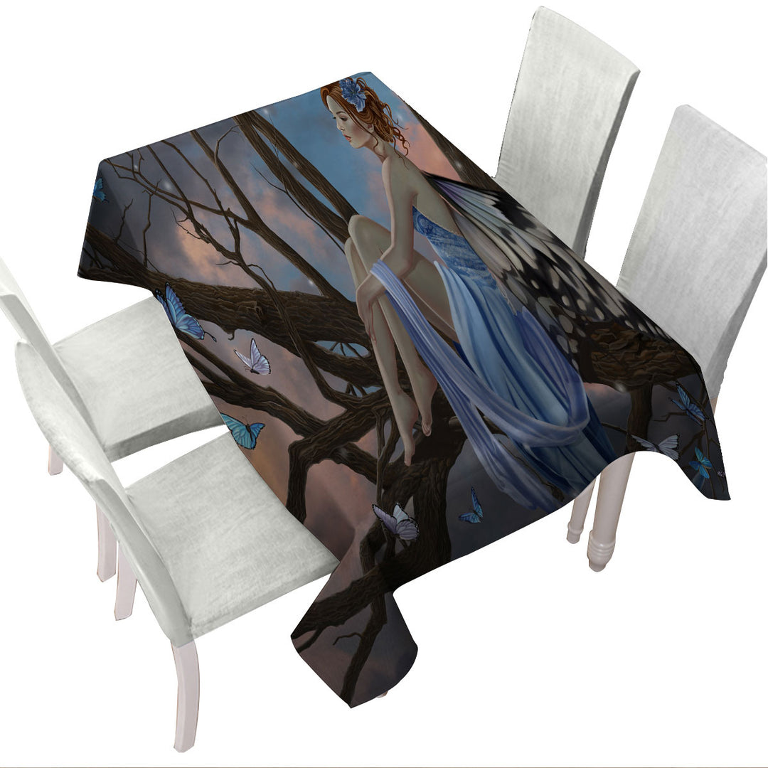 Sunset Butterflies and the Beautiful Forest Fairy Tablecloths