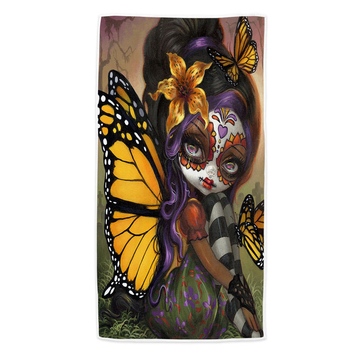 Sweet Isabella Day of the Dead Beach Towels