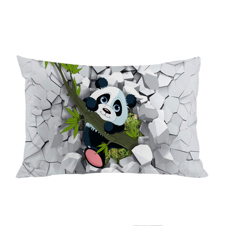 Sweet Panda Puppy Pillowcase