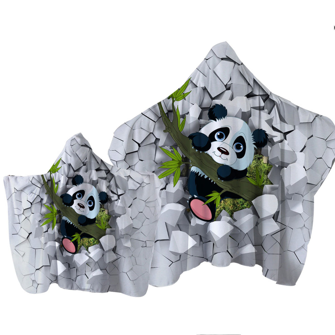 Sweet Panda Puppy Towel Hoodie