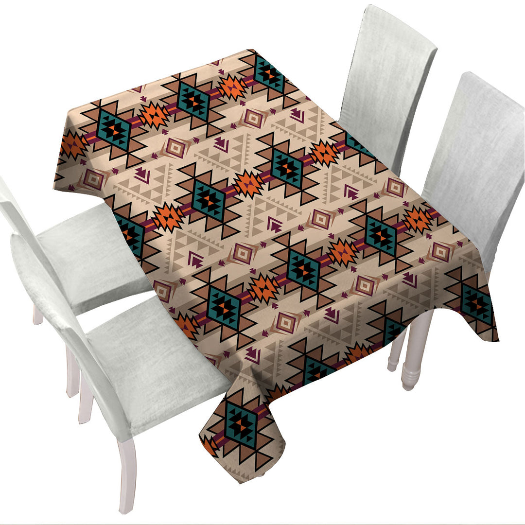 Tablecloths with Ancient Aztec Pattern