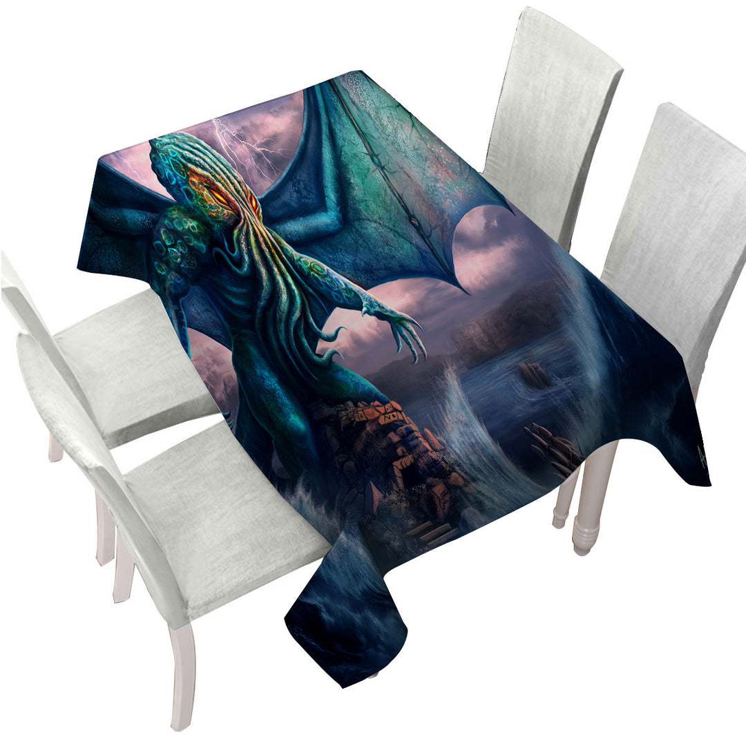 Tablecloths with Cool and Scary the Call of Cthulhu