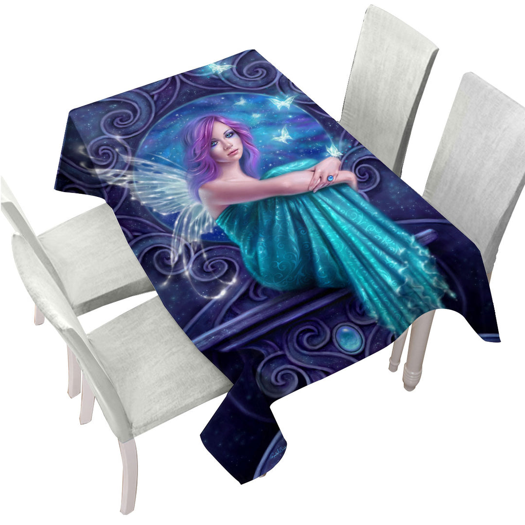 Tablecloths with Fantasy Art Astraea the Pretty Butterfly Fairy