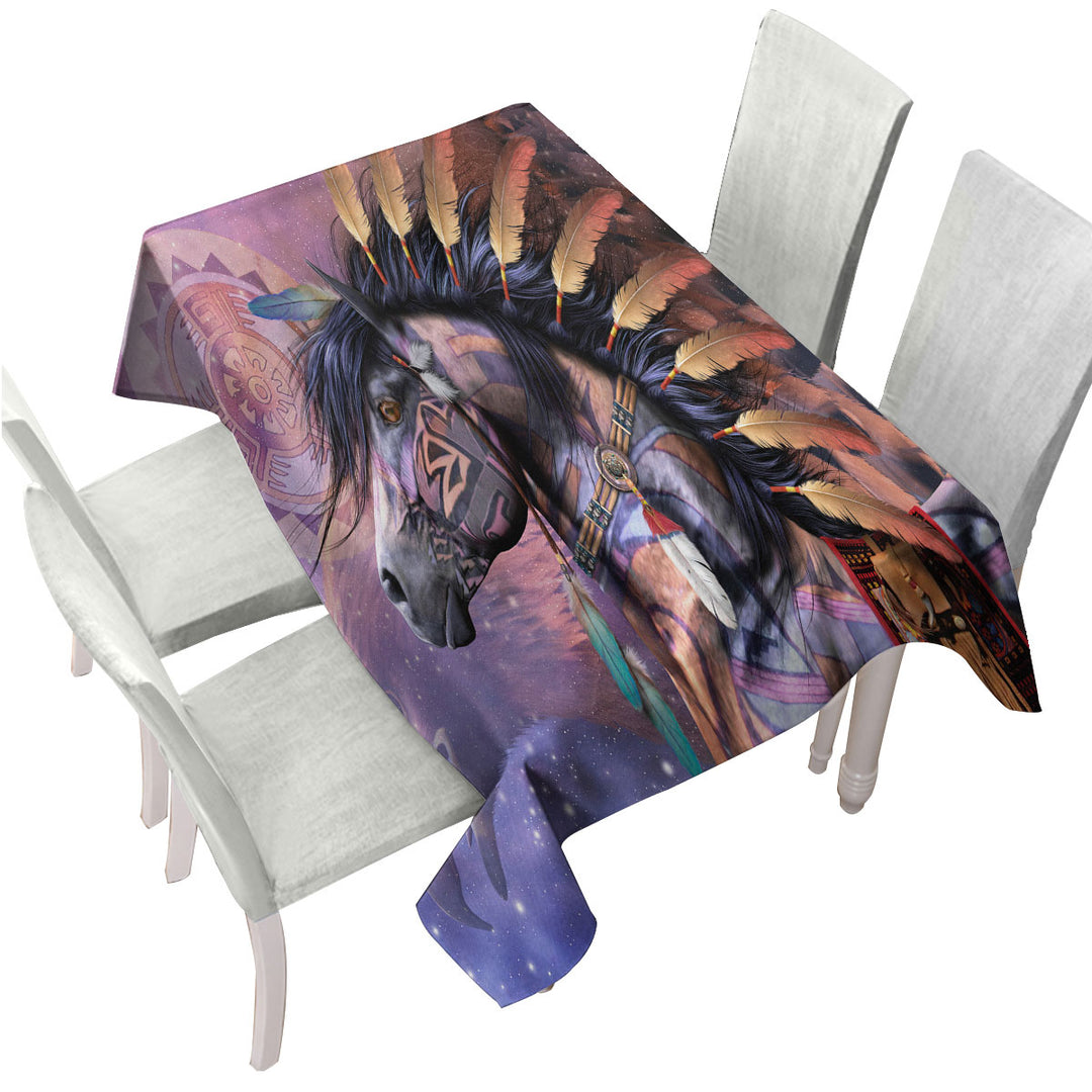 Tablecloths with The Shaman Native American Horse