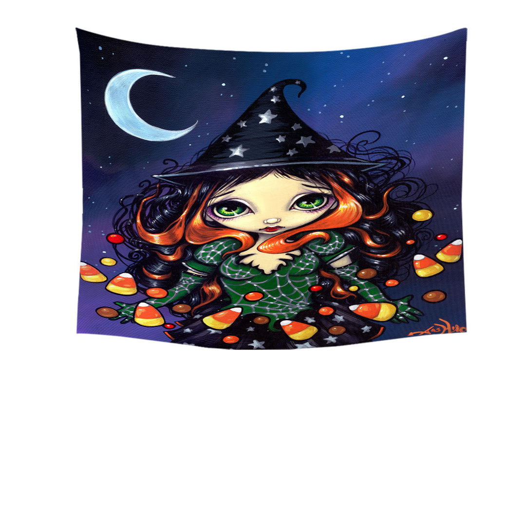 Tapestry for Halloween Night the Little Candy Witch