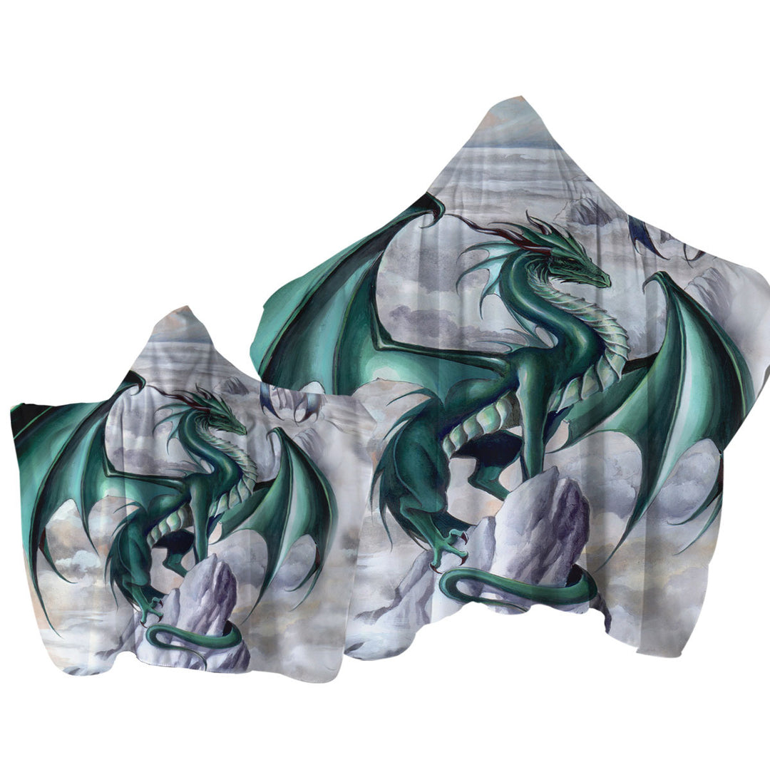 Tempest Clouds Cliffs Dragons Towel Hoodie