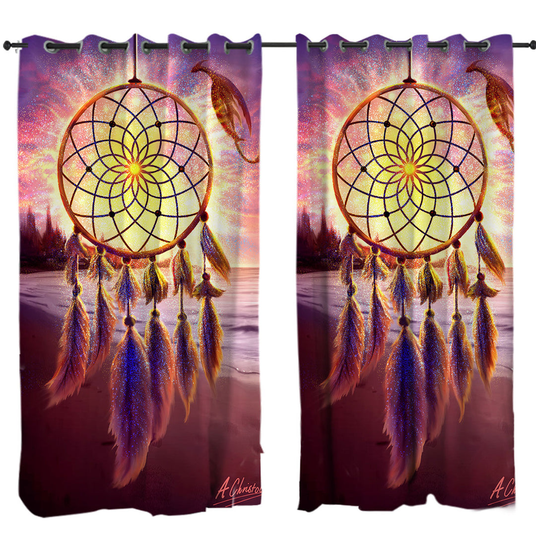 The Beach Magical Dream Catcher Curtains