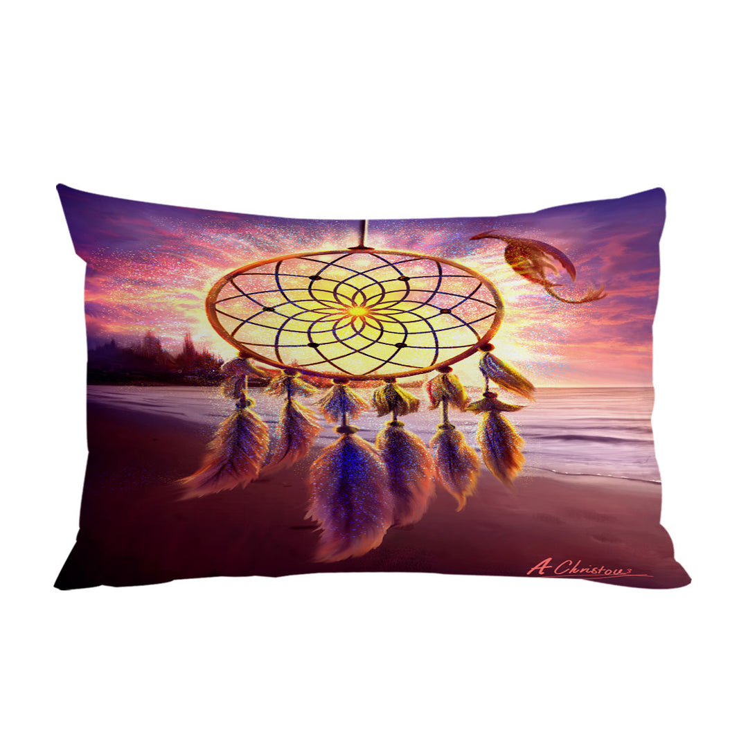 The Beach Magical Dream Catcher Pillowcases