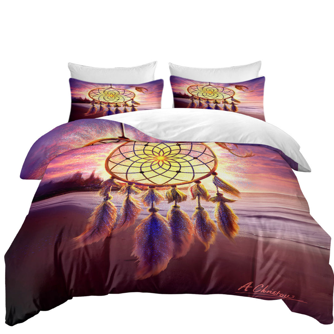 The Beach Magical Dream Catcher Quilt Cover