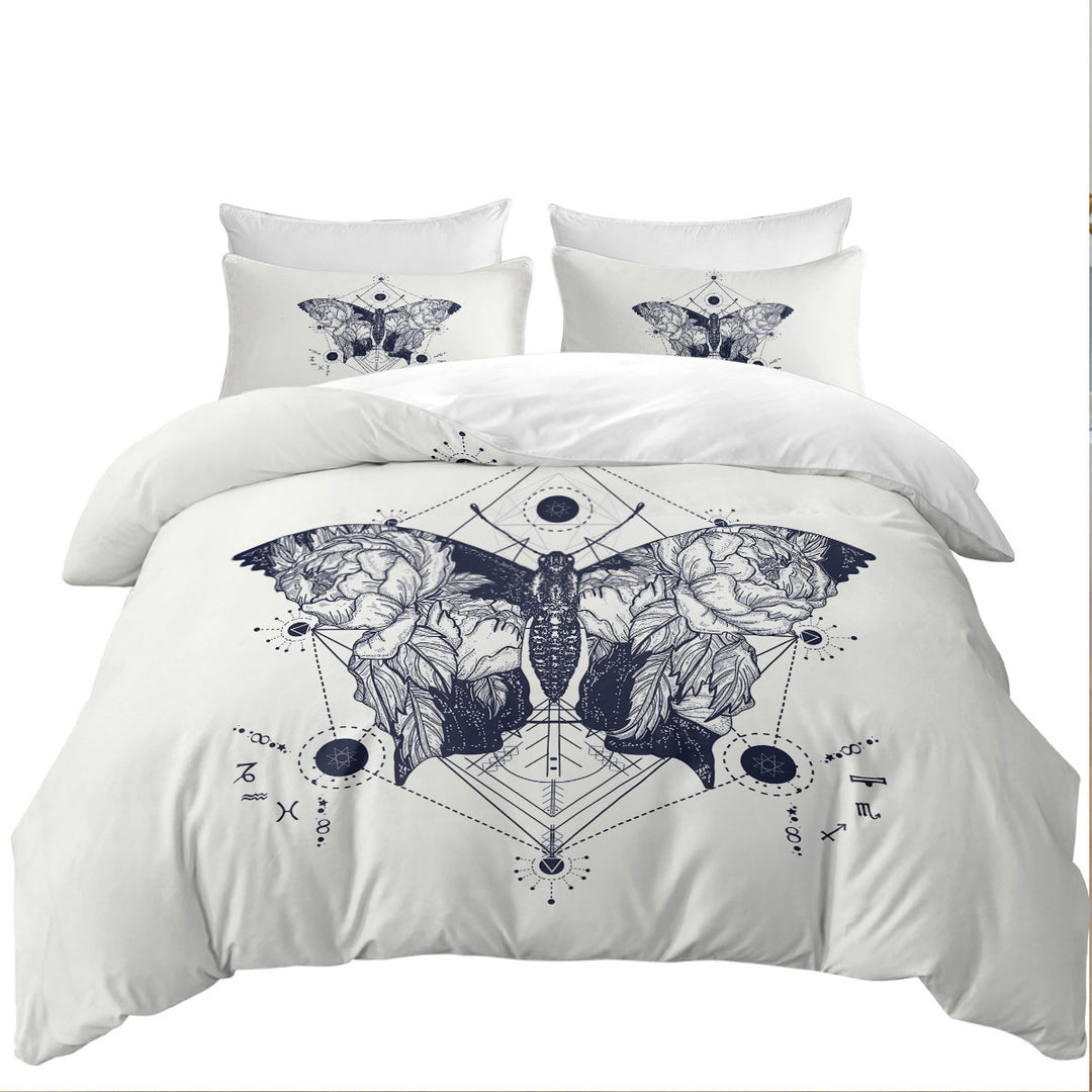 The Death Moth Duvet Cover set