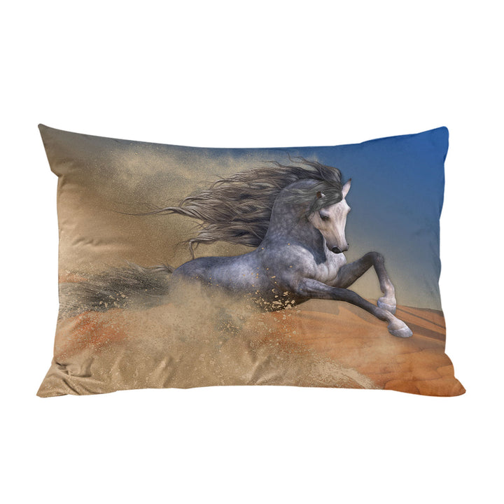 The Desert Barb Wild Horse Art Pillowcase