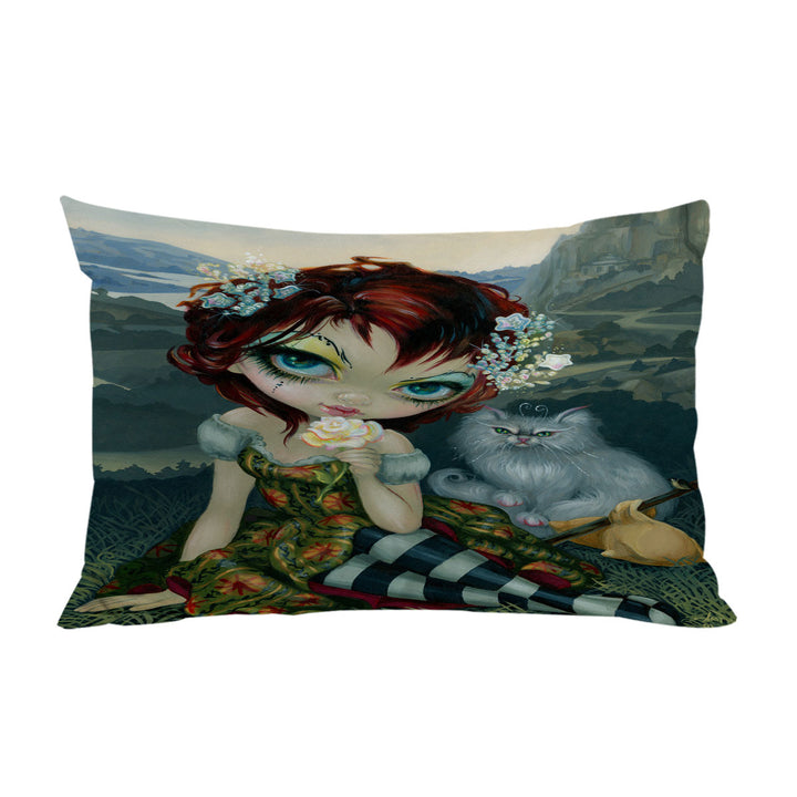 The Fool Card Beautiful Nomad and Her Cat King Pillow Cases