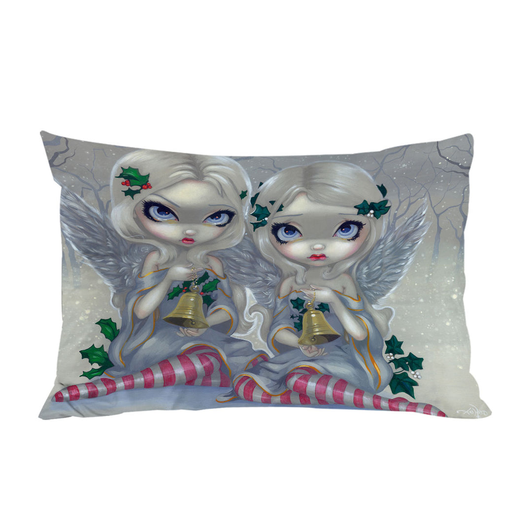 The Holly and The Ivy Beautiful Christmas Angels throw pillow case covers