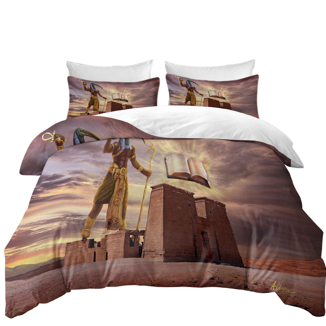 The Magical Book Thoth of Egypt Bed Covers