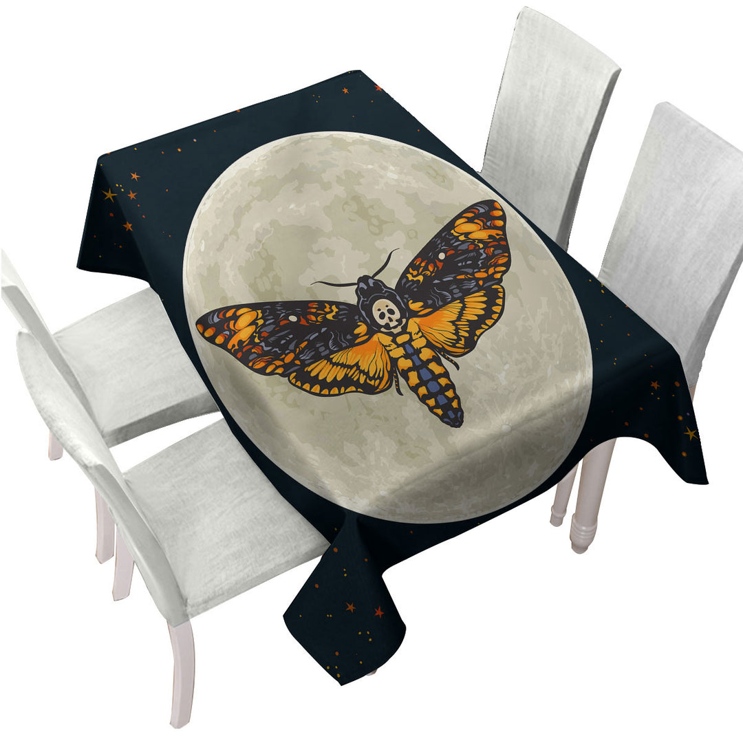 The Moon Death Moth Custom table cloth