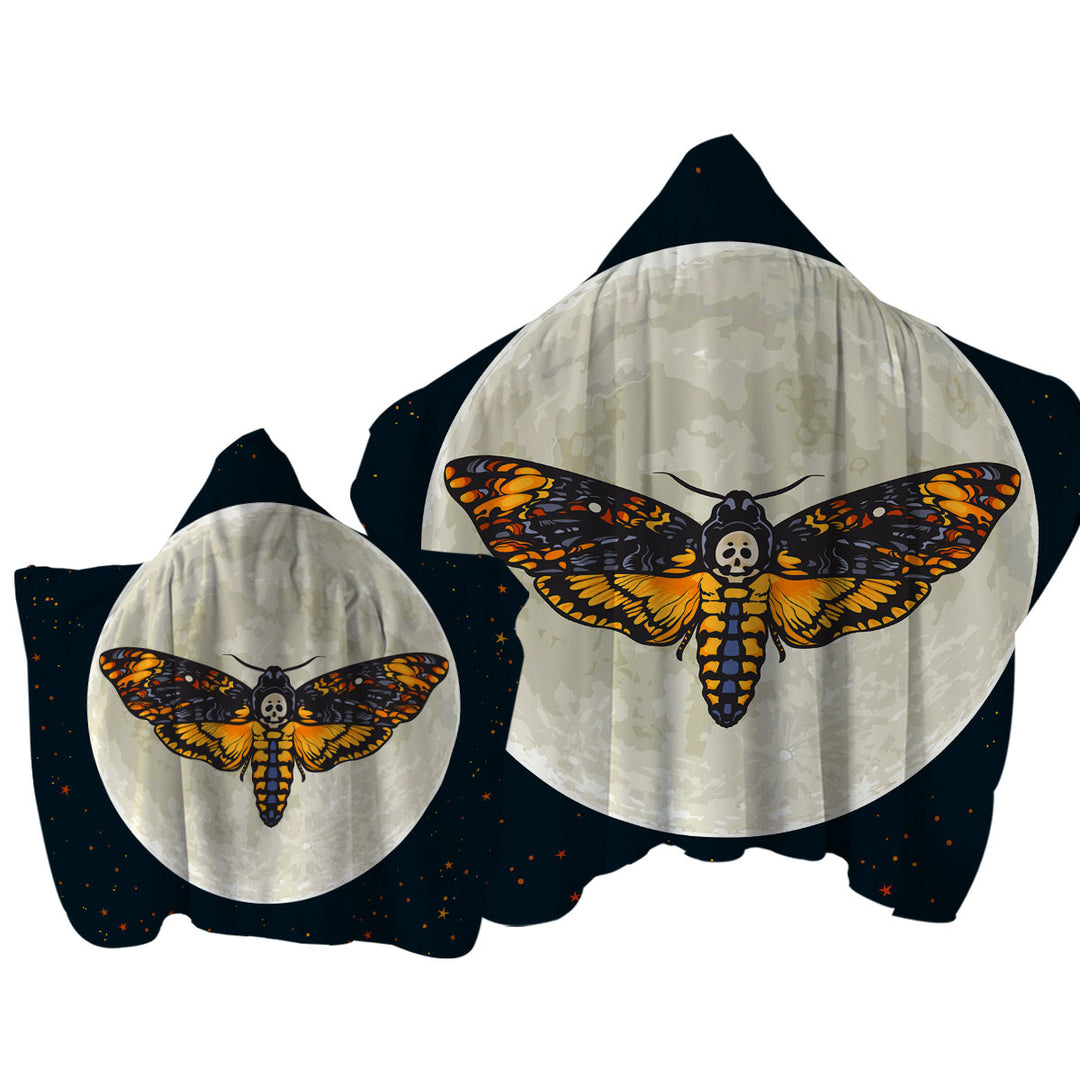 The Moon Death Moth Towel with Hood