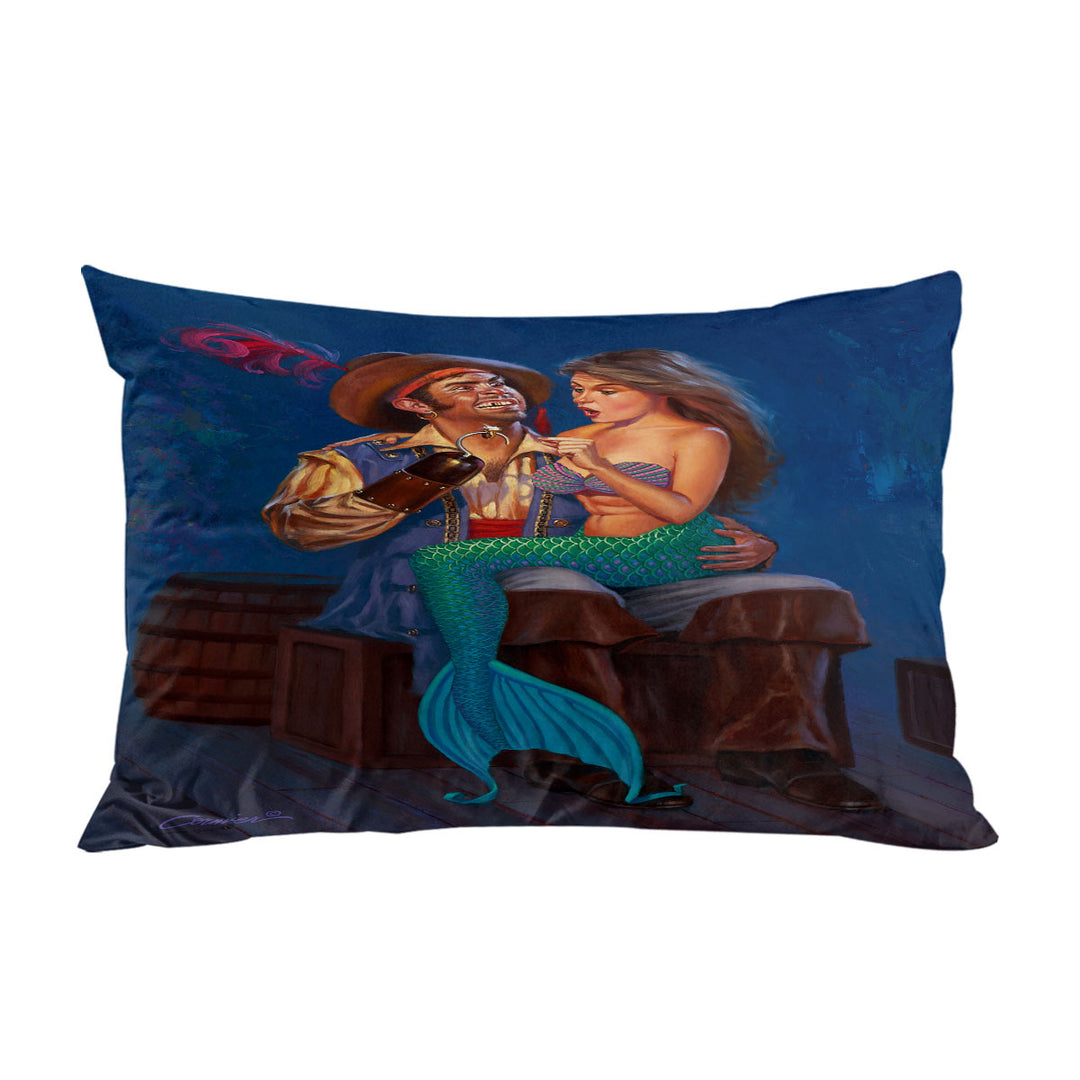 The Proposal Funny Cool Pirate and Mermaid King Pillow Cases