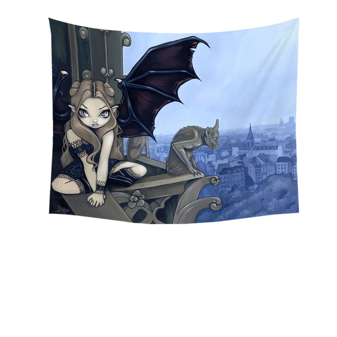 The Secret of Notre Dame Mysterious Gargoyle Tapestry