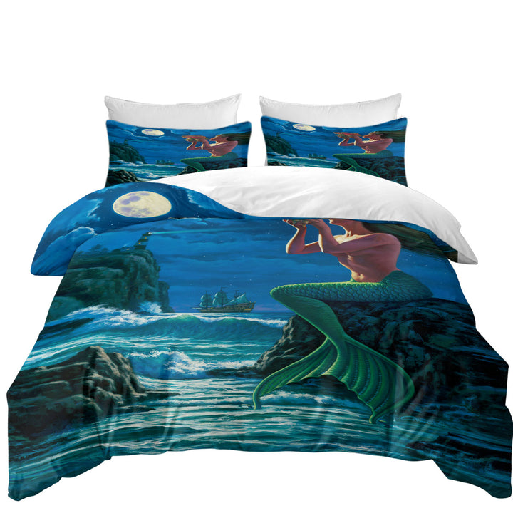 The Sounds of Night Coastal Mermaid Coverlets