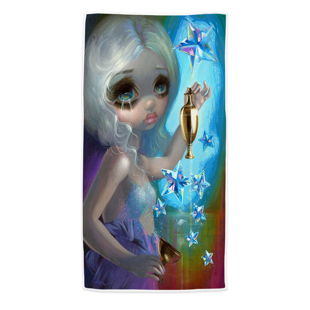 The Star Beautiful Sparkling Girl Microfiber Beach Towel