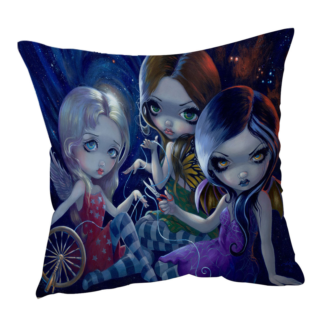 The Three Fates the Moirai Greek Mythology Angels Cushion Covers