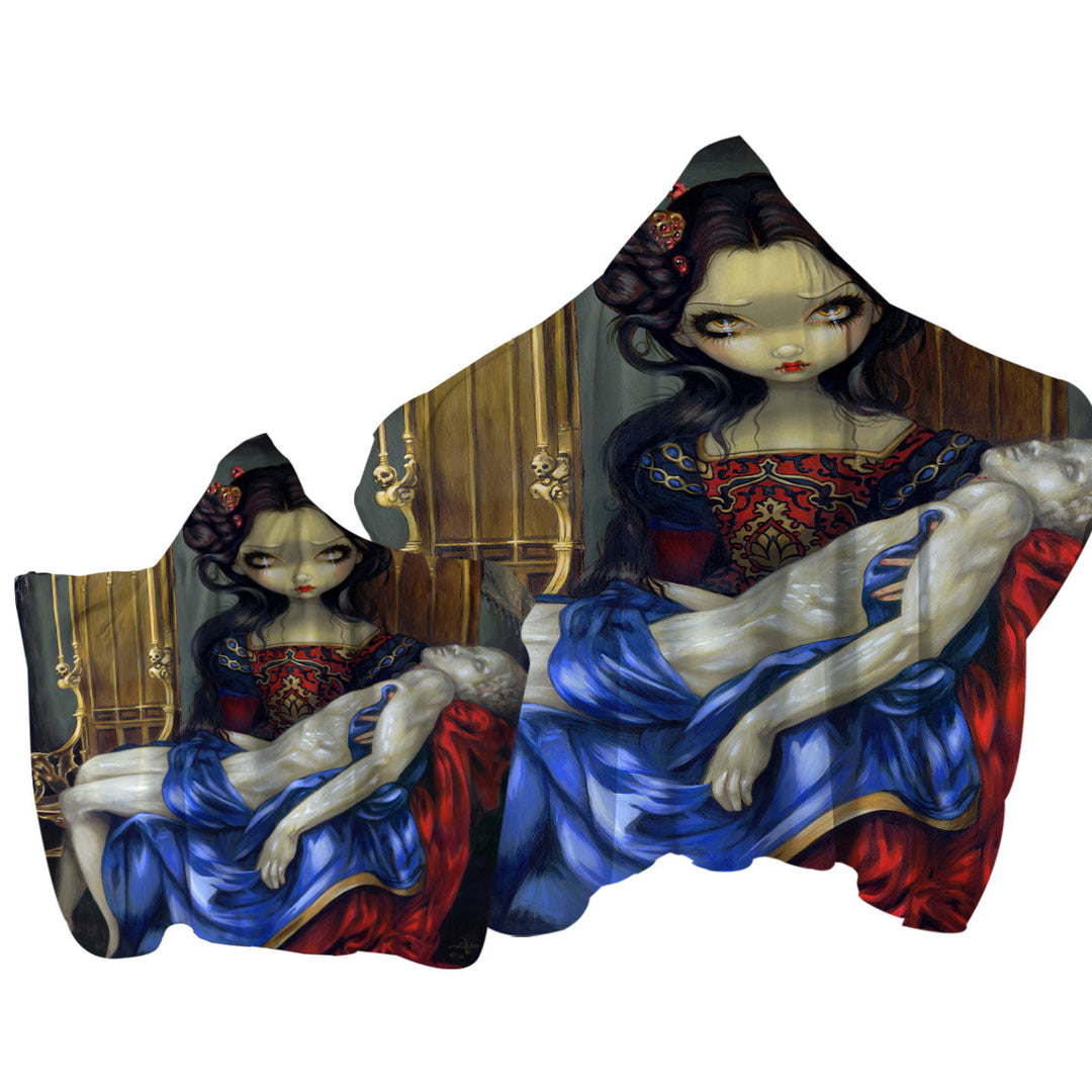 The Vampire Maiden I Vampiri Pieta Towel Hoodie