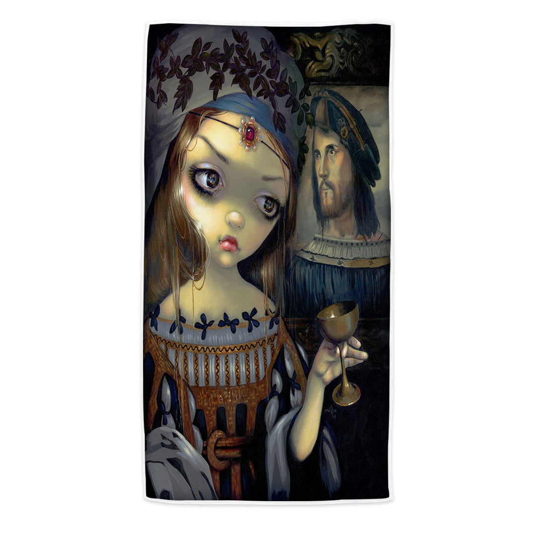 The Vampire Microfibre Beach Towels Maiden I Vampiri Lucrezia Borgia