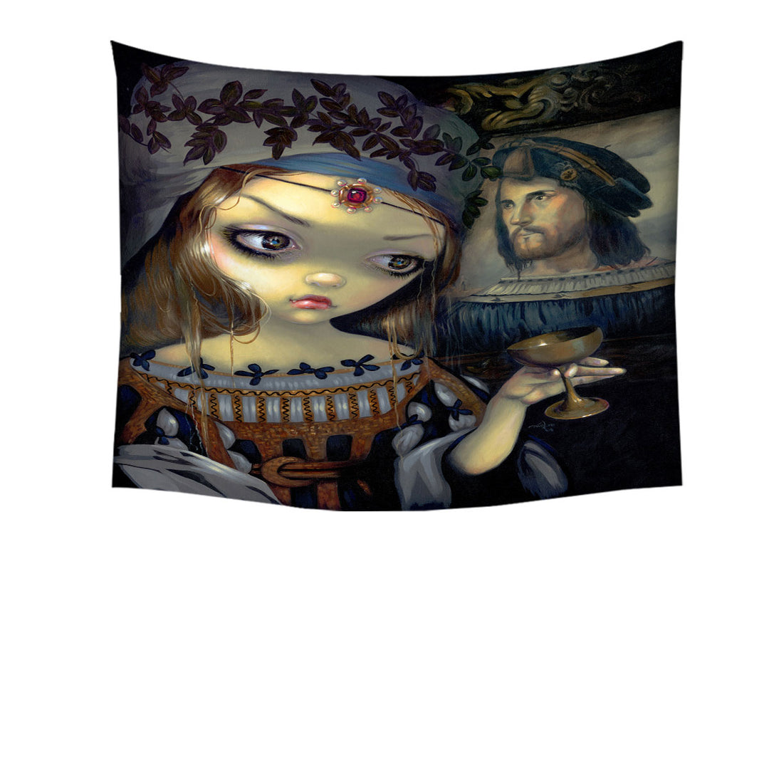 The Vampire Tapestry Wall Decor Maiden I Vampiri Lucrezia Borgia