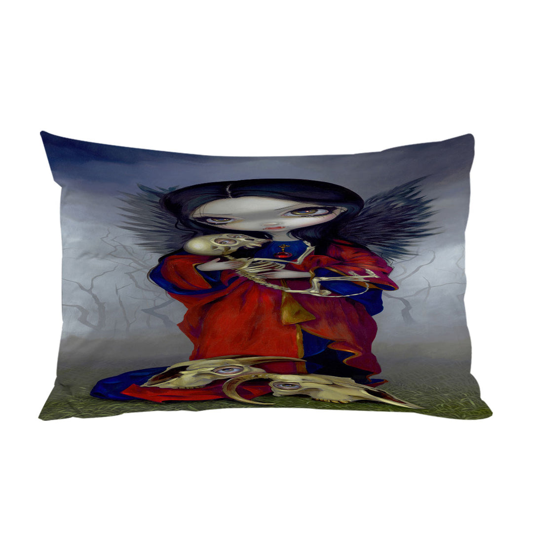 The Vampires Dark Art I Vampiri Angelo della Morte Pillowcase