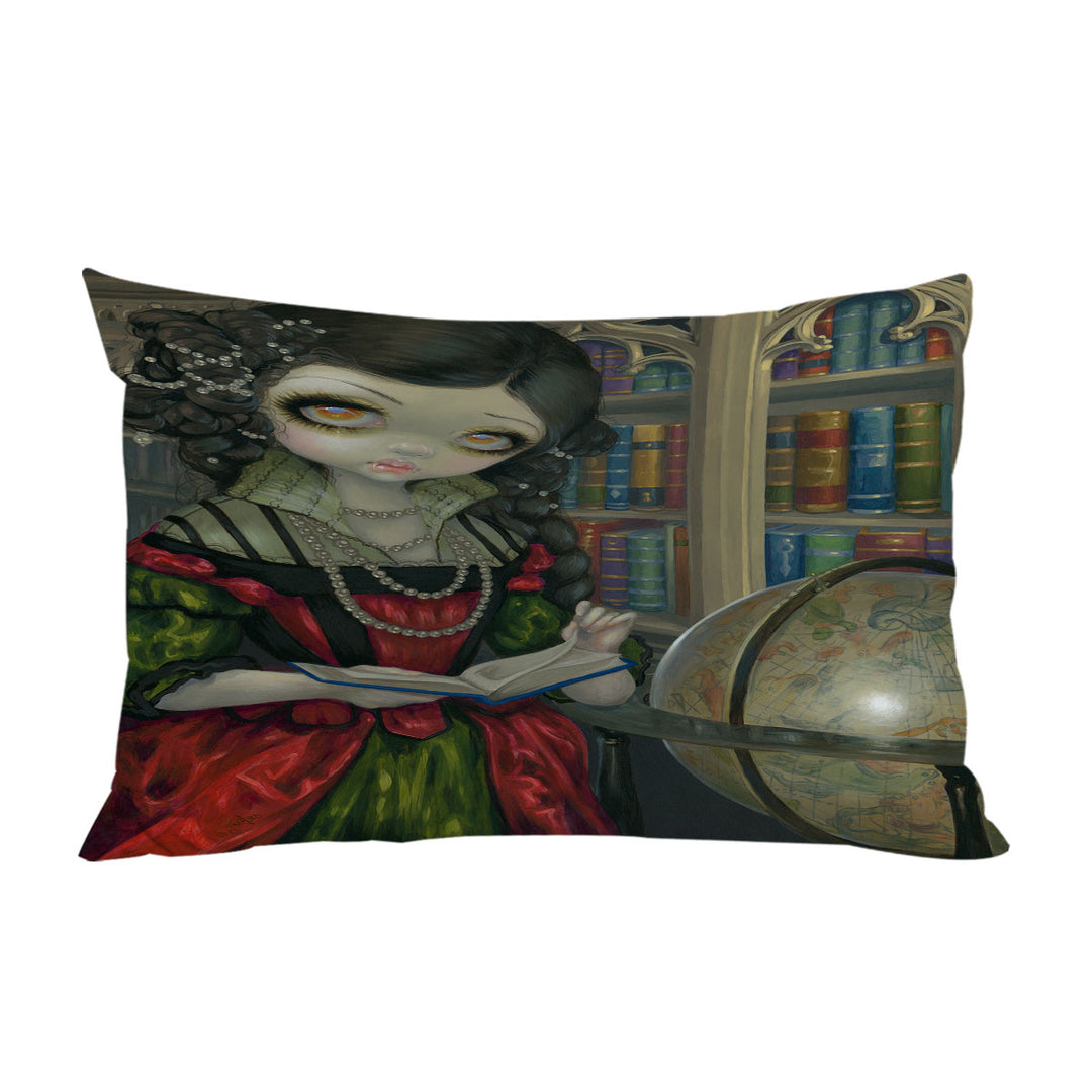 The Vampires Dark Library I Vampiri La Libreria throw pillow case covers