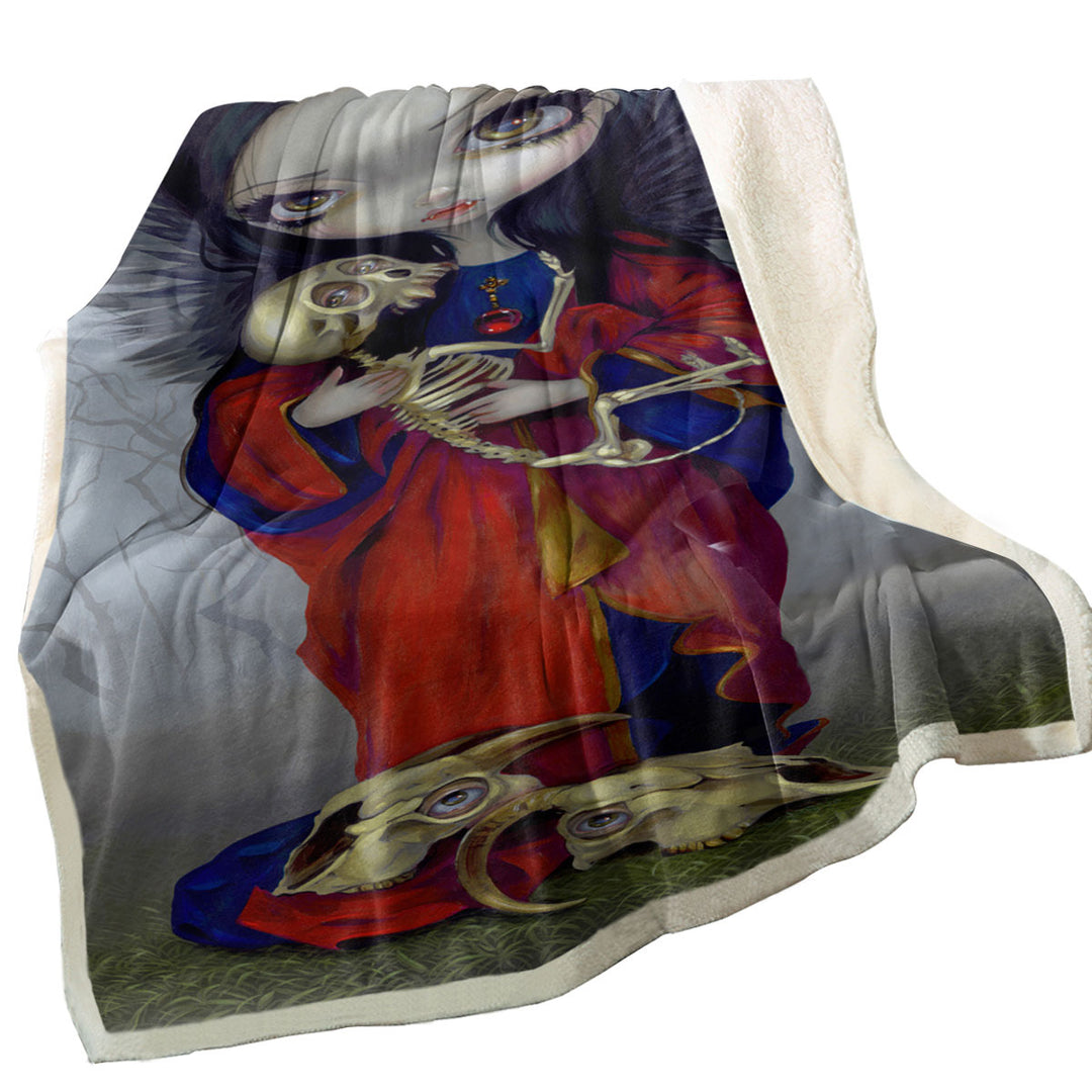 The Vampires Fleece Blankets Dark Art I Vampiri Angelo della Morte