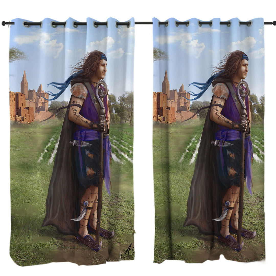 Thrakos Fantasy Adventure Character Drapes for Living Room