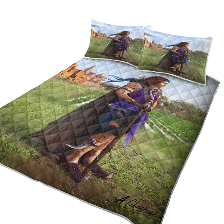 Thrakos Fantasy Adventure Character Quilts for Beds