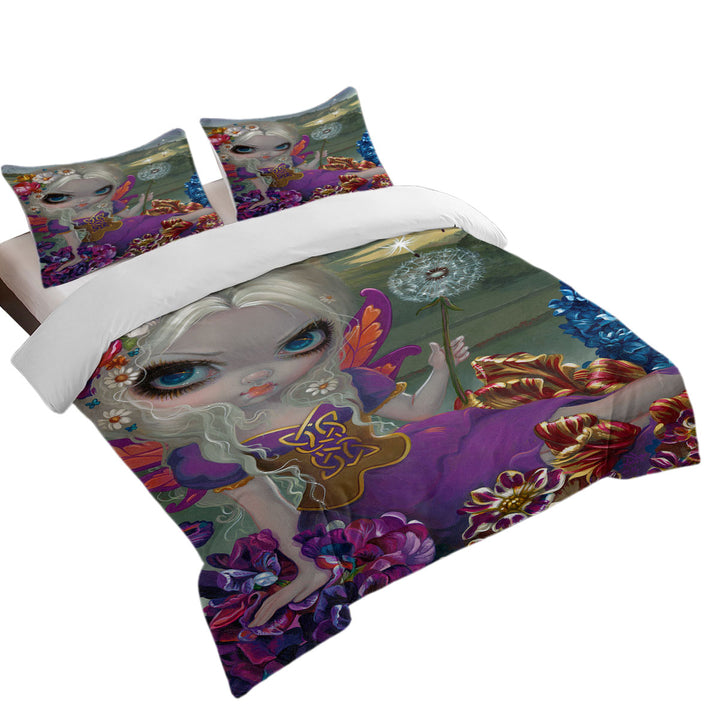 Three Wishes Fairy in the Floral Countryside Duvet Covers