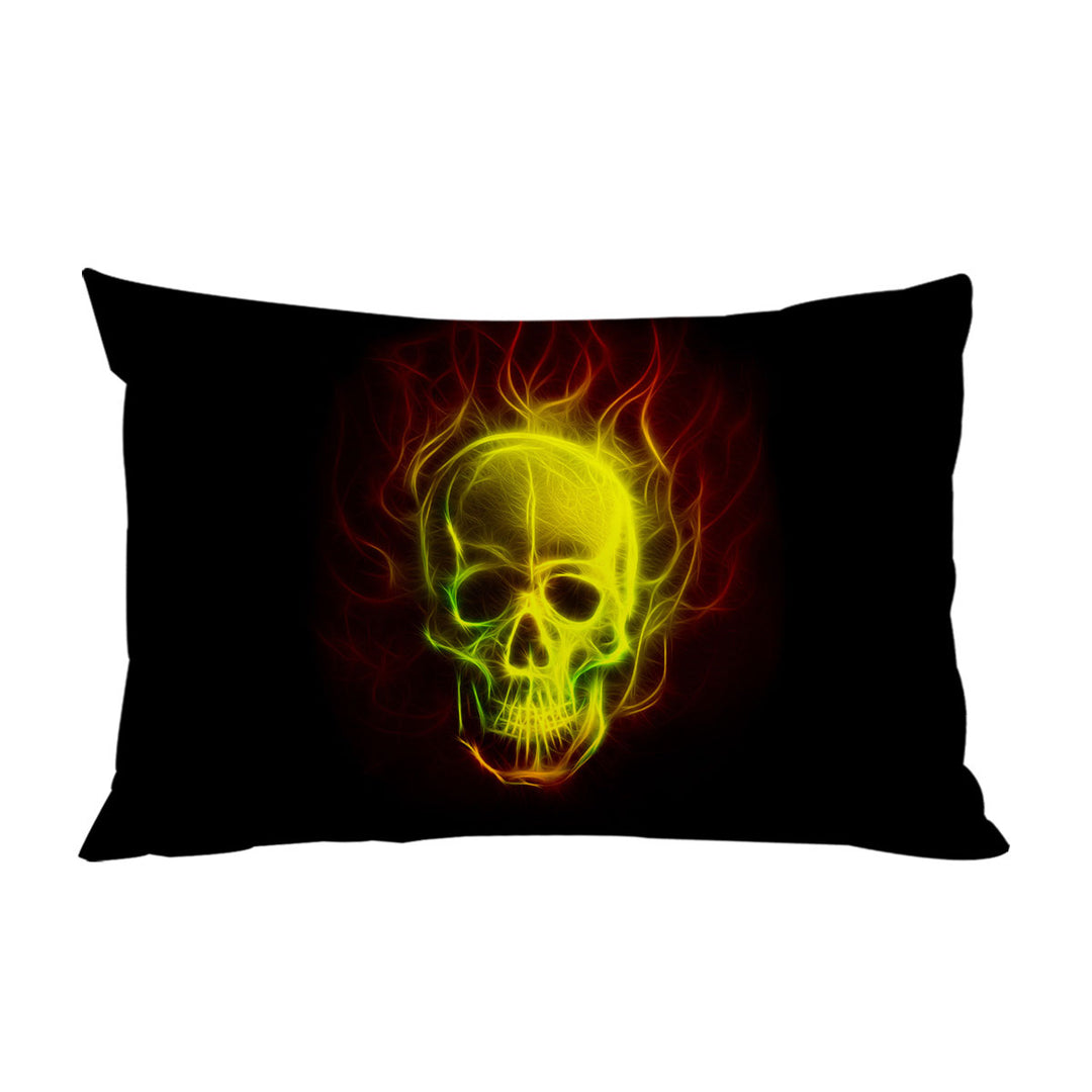 Thrilling Electric Skull Pillowcase