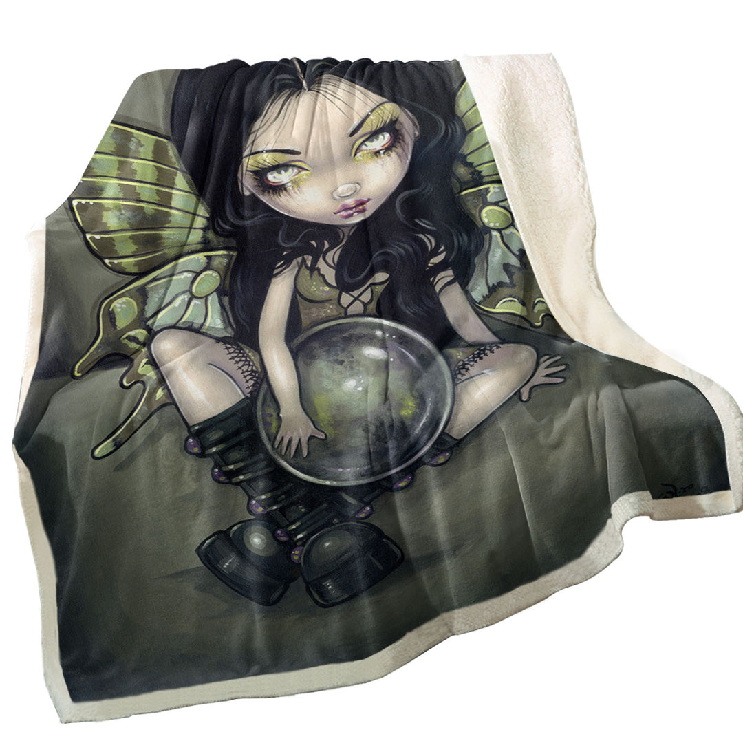 Throws with Gothic Art Prints the Mildew Fairy