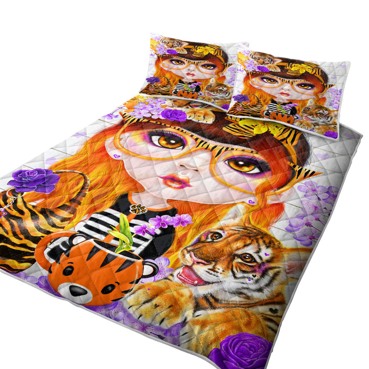 Tiger loving Tessa Munchkinz Girl Quilts