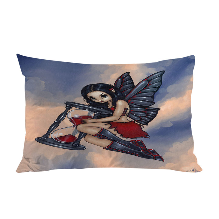 Time Flies Hourglass Gothic Time Fairy Pillow Cases